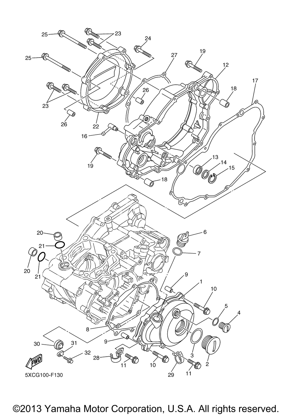 Crankcase cover 1