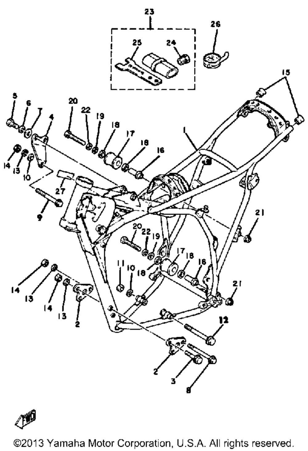 Frame tool yz250g