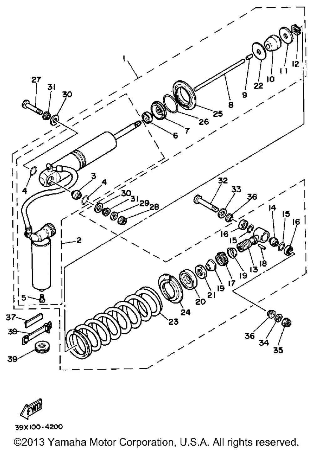 Rear shocks yz250l