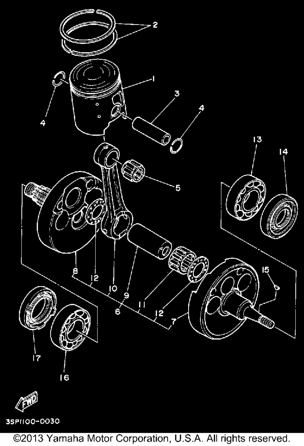 Crankshaft - piston