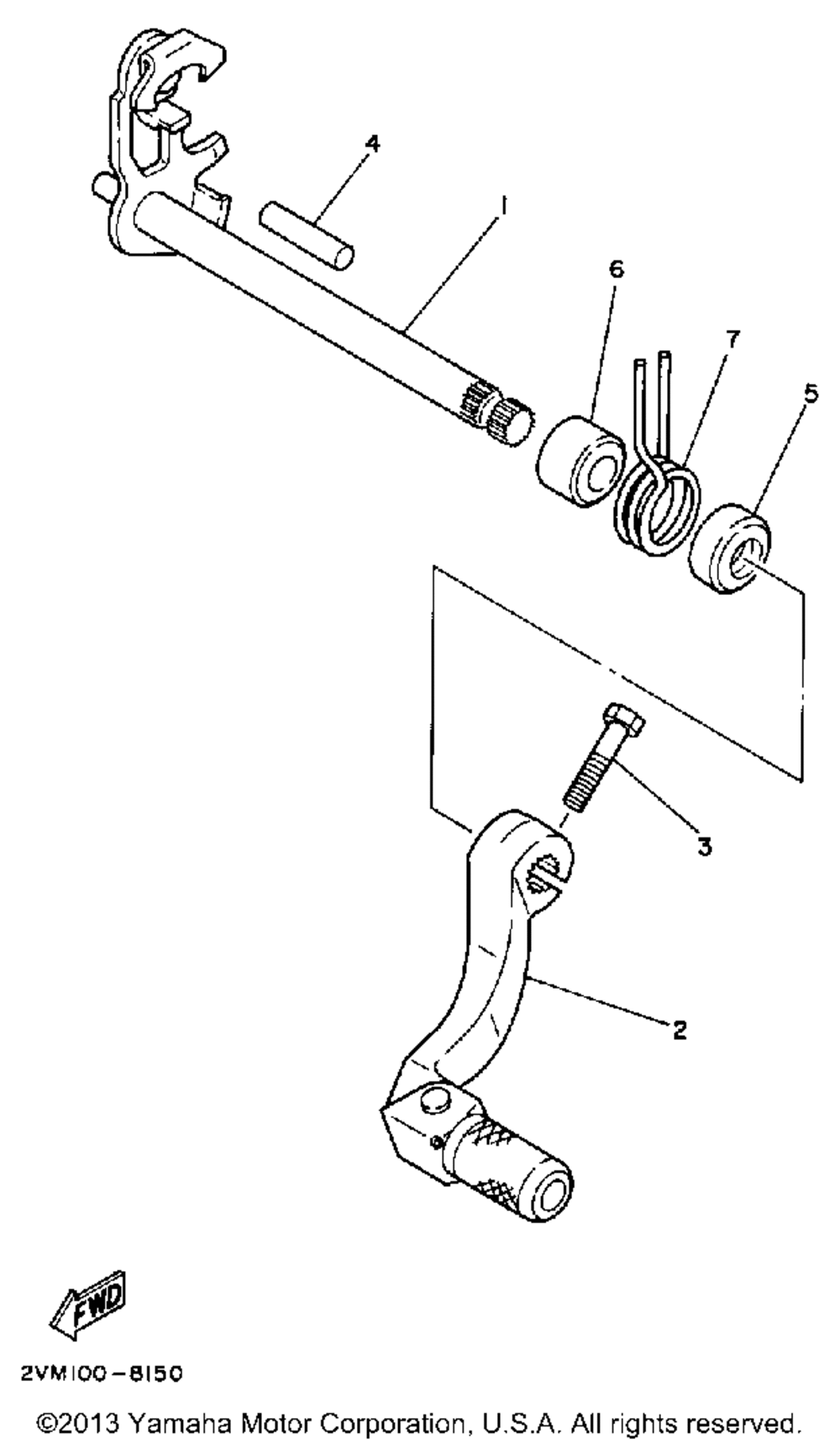 Shift shaft