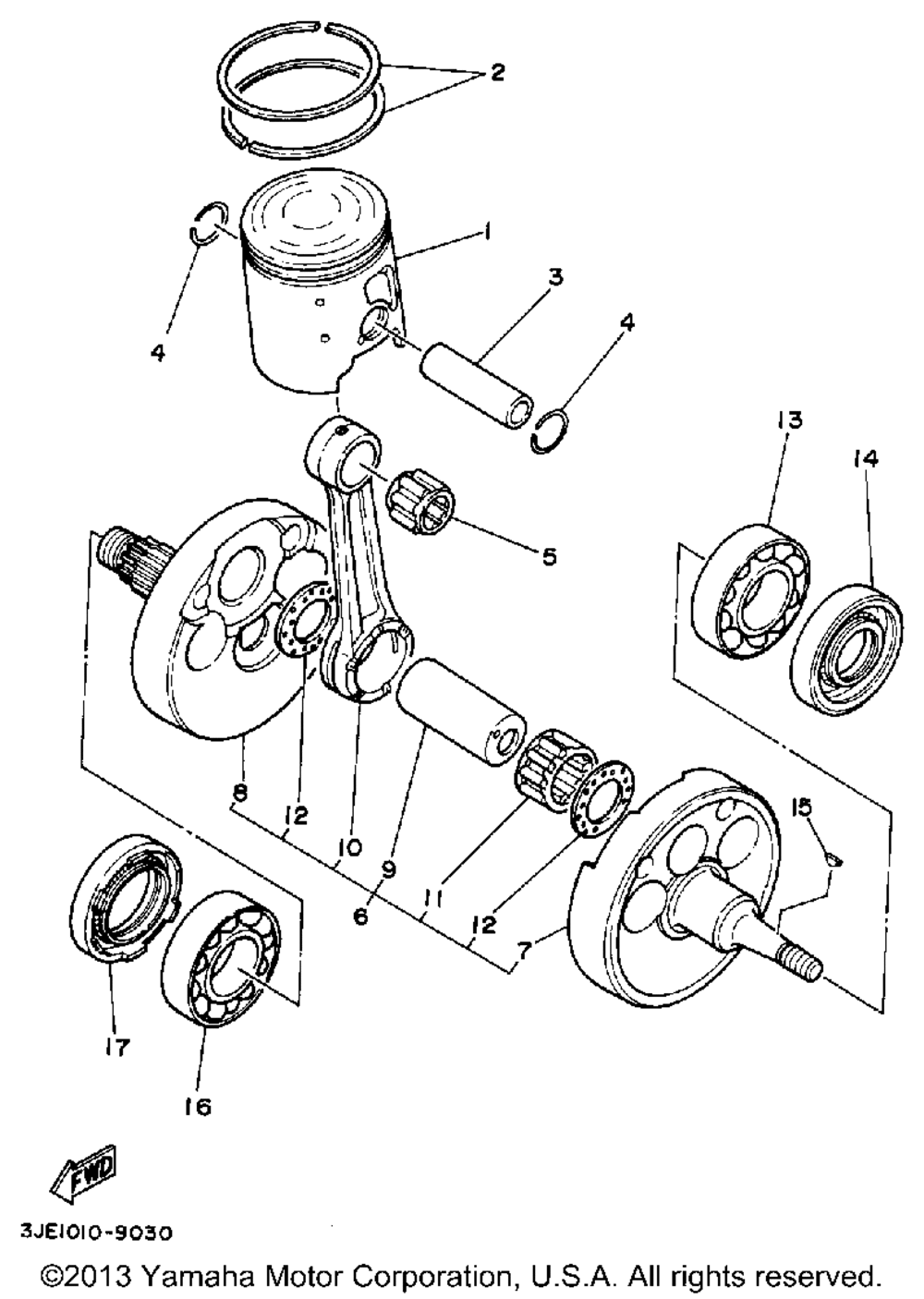 Crankshaft - piston