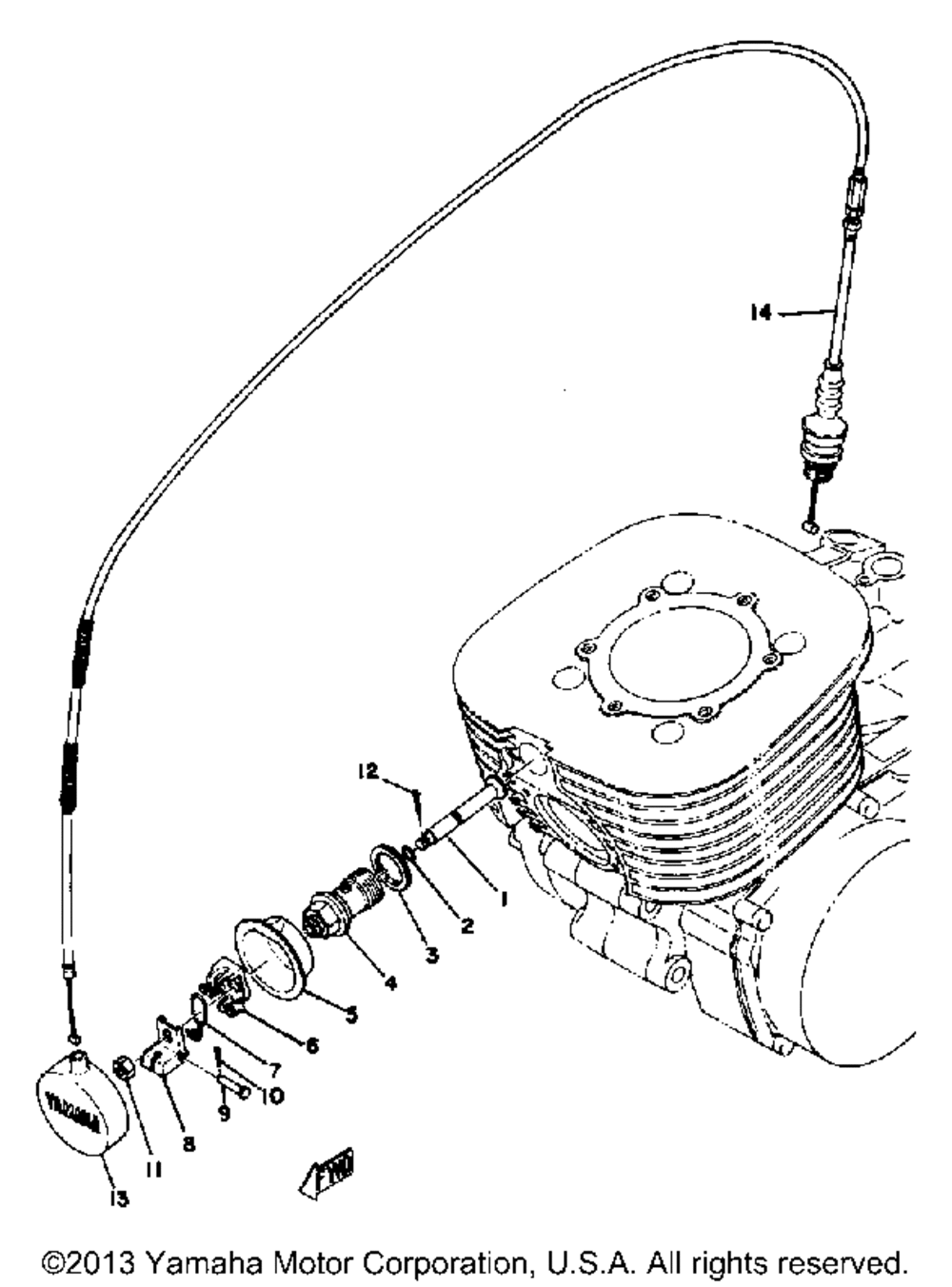 Decompression valve yz400c