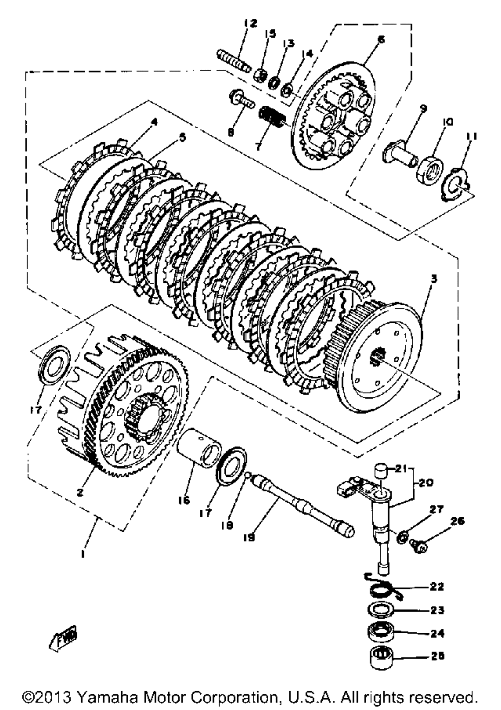 Clutch yz400d e