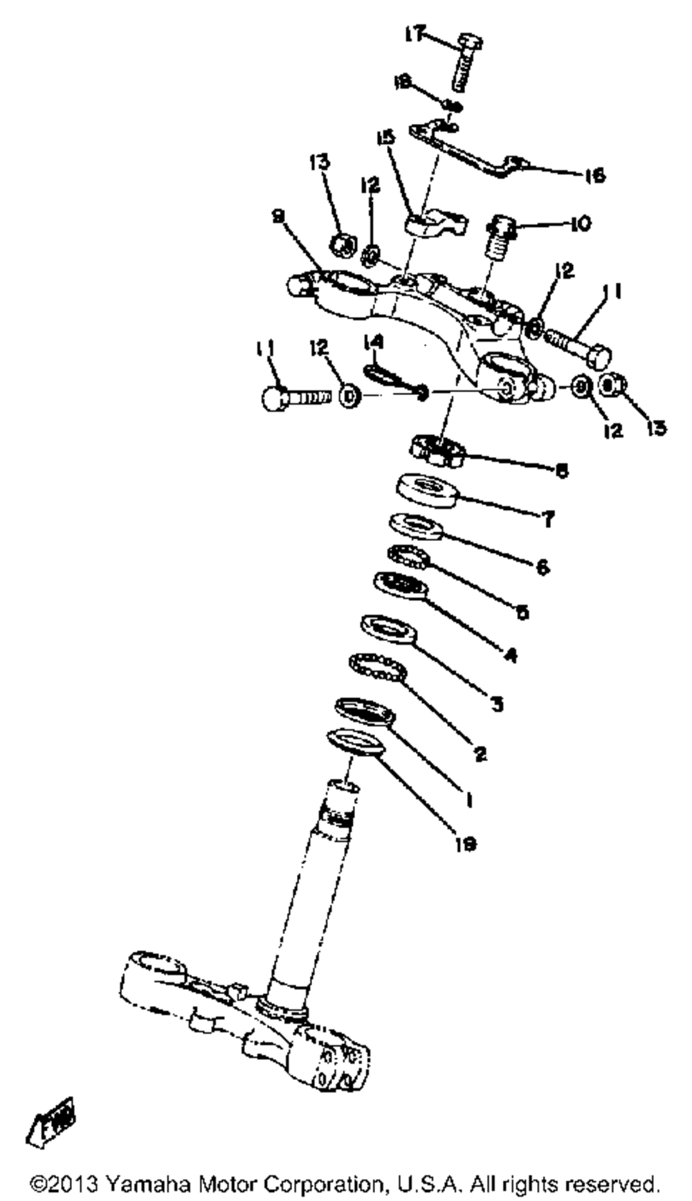 Steering yz400c