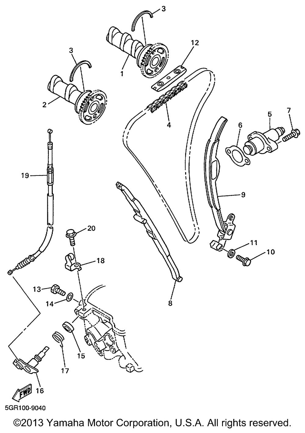 Camshaft chain