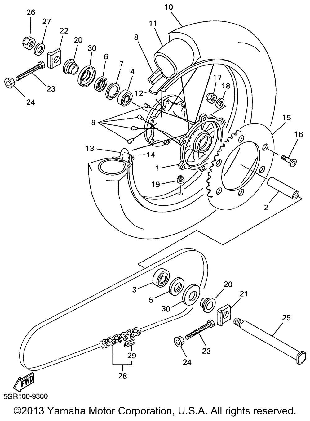 Rear wheel