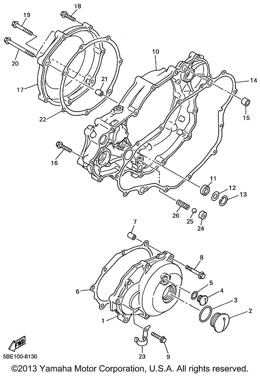 Crankcase cover 1