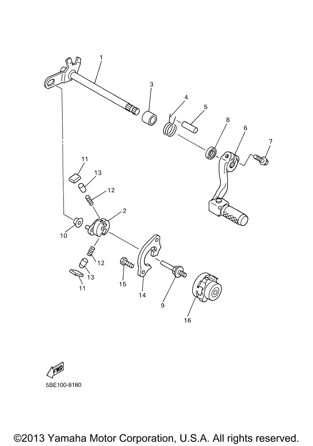 Shift shaft