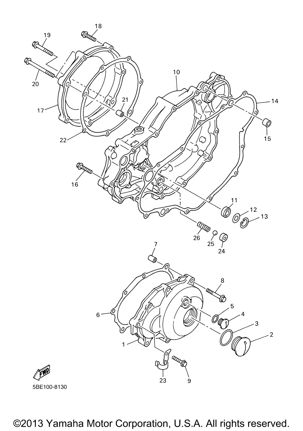 Crankcase cover 1