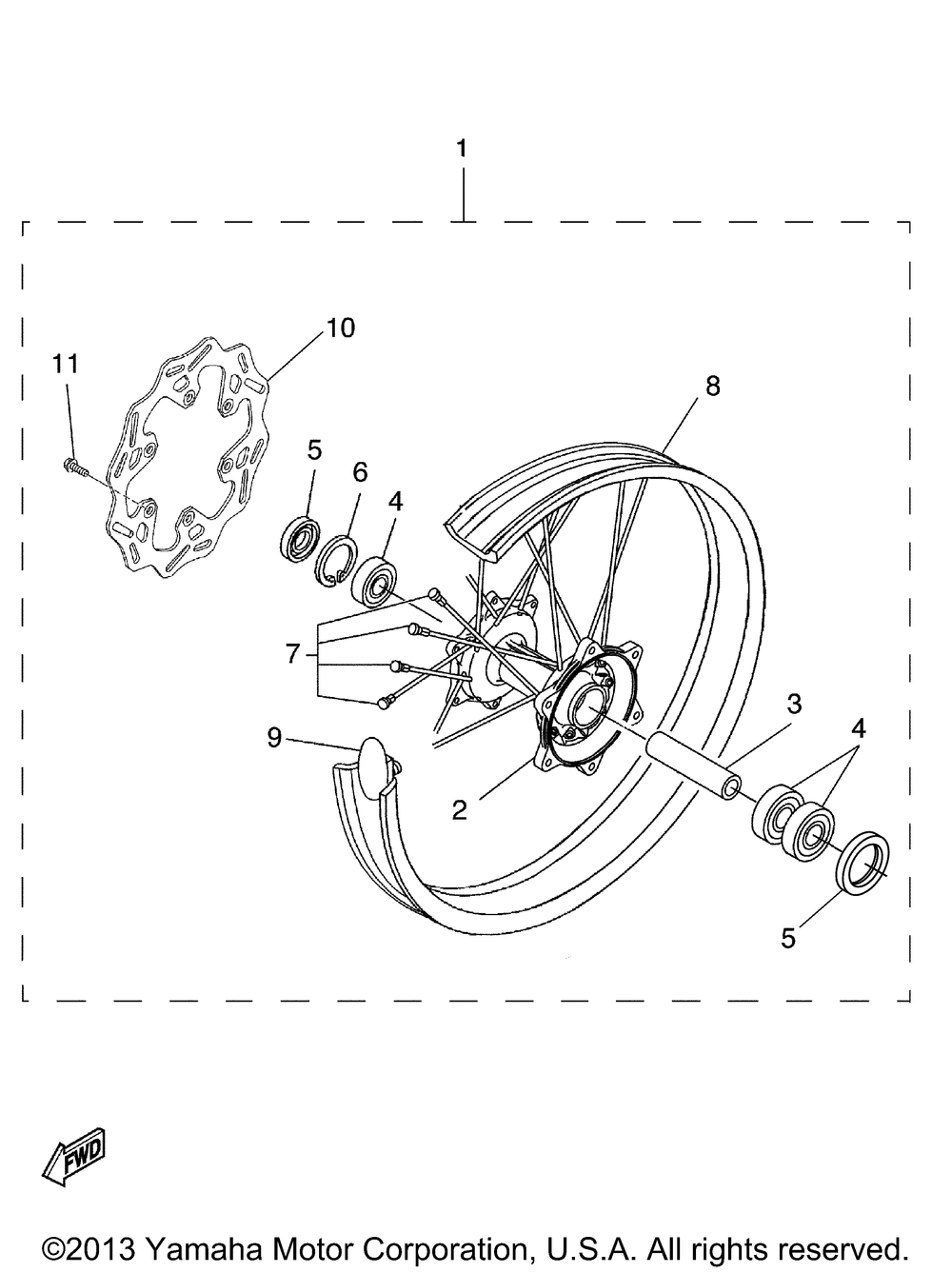 Rear wheel kit