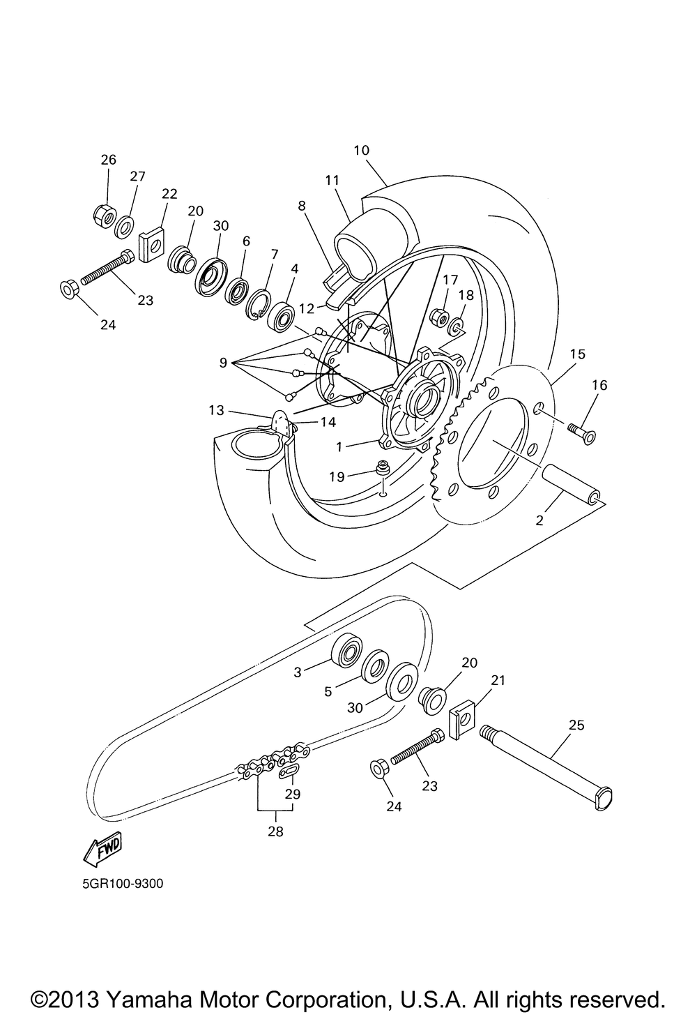 Rear wheel