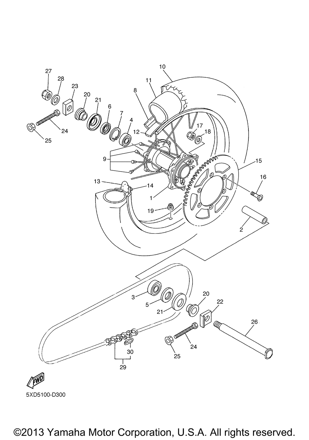 Rear wheel