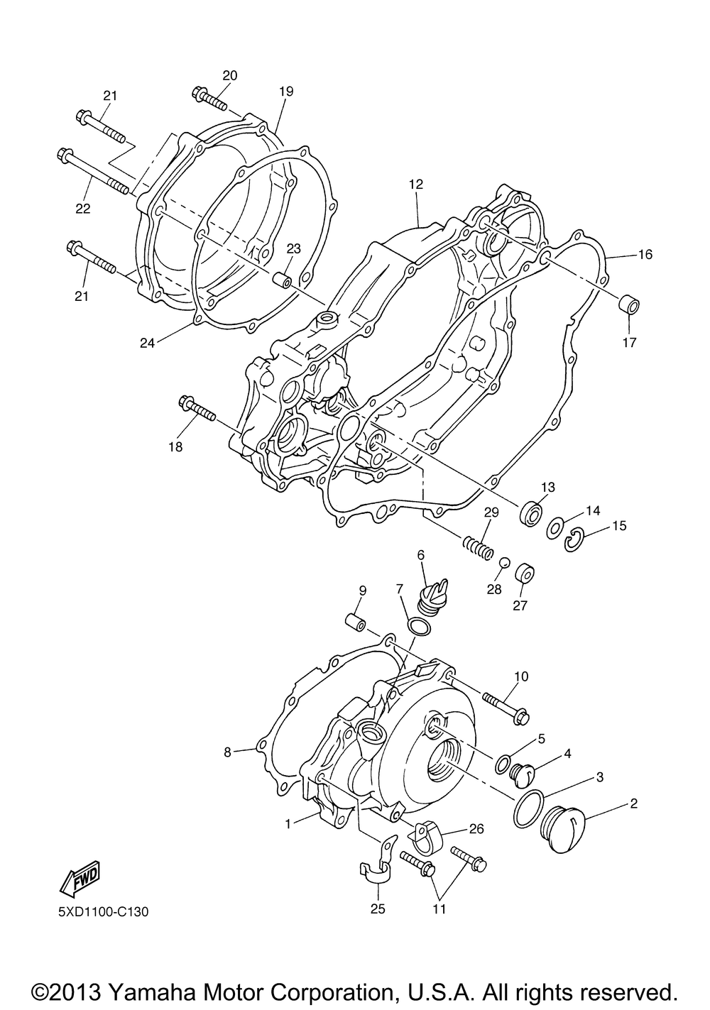 Crankcase cover 1