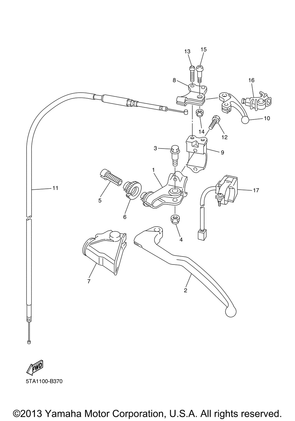 Handle switch lever