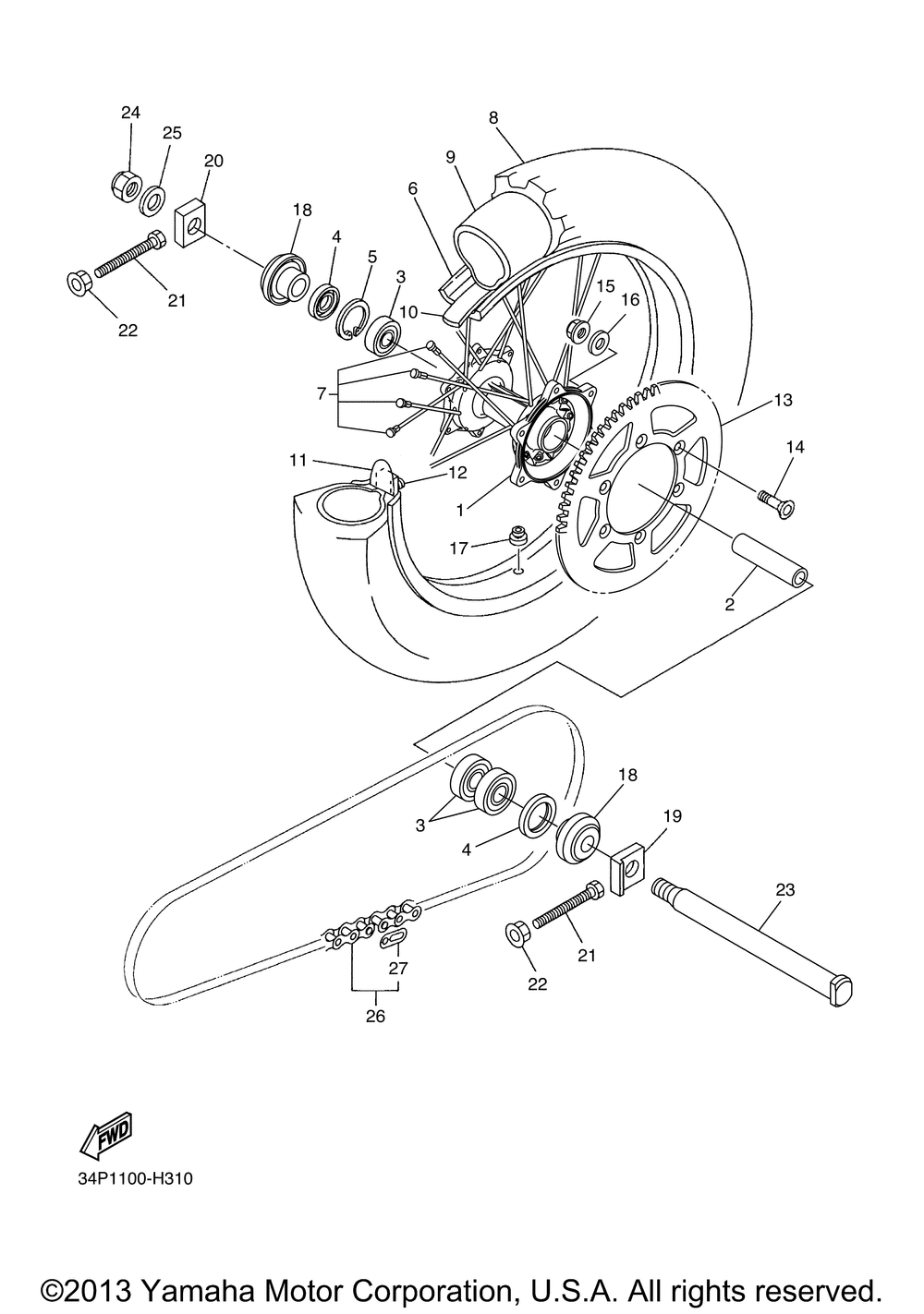 Rear wheel