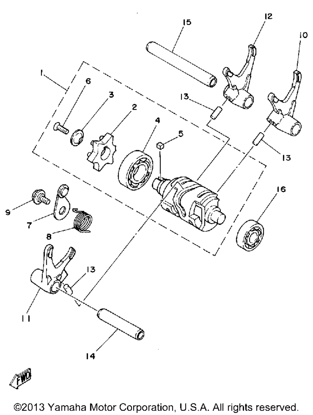 Shift cam - fork