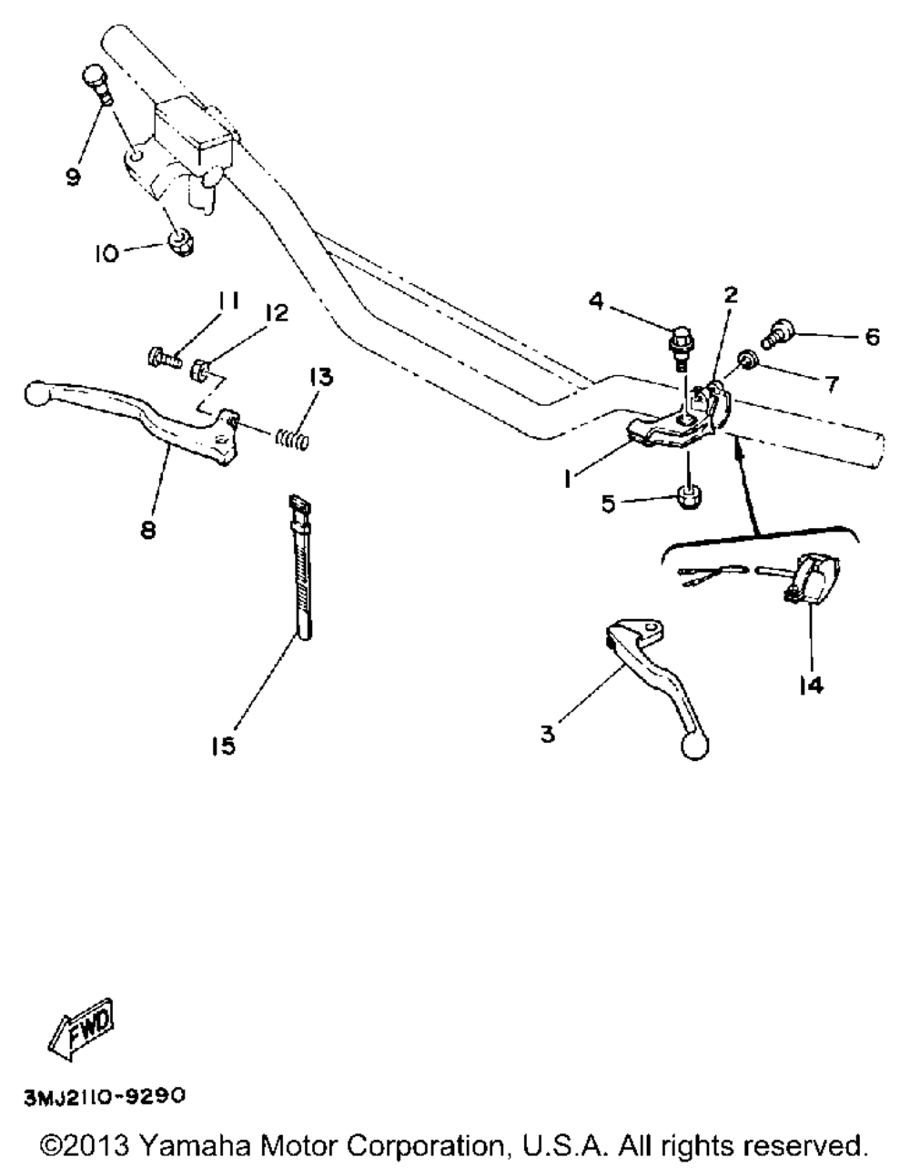 Handle switch lever