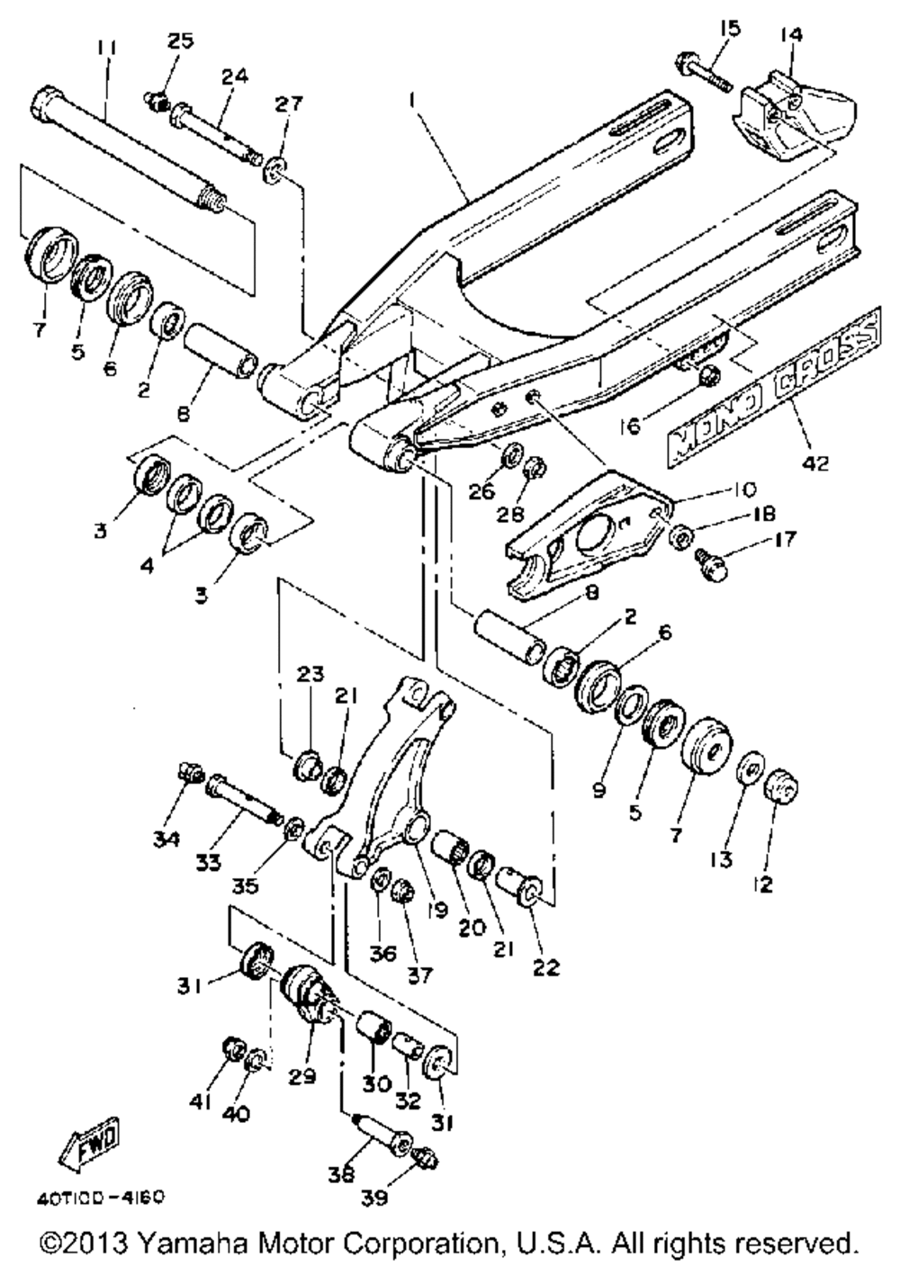 Rear arm