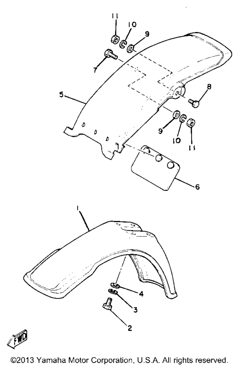 Front fender - rear fender