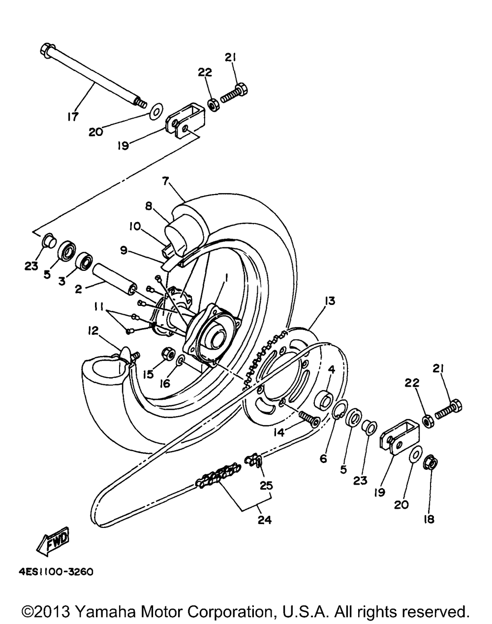 Rear wheel