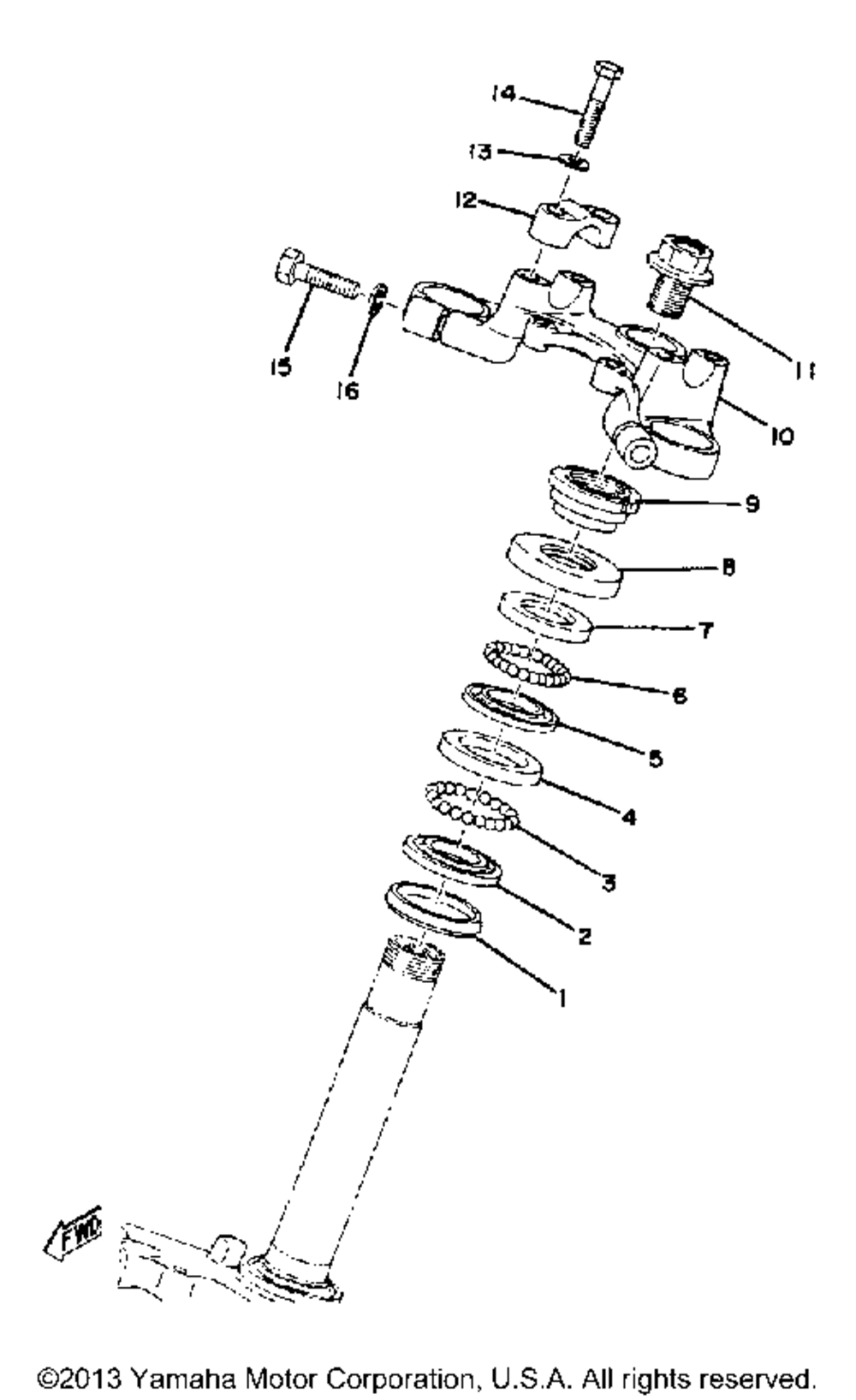 Steering yz80c