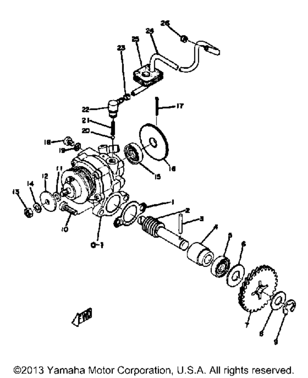 Oil pump yz80b