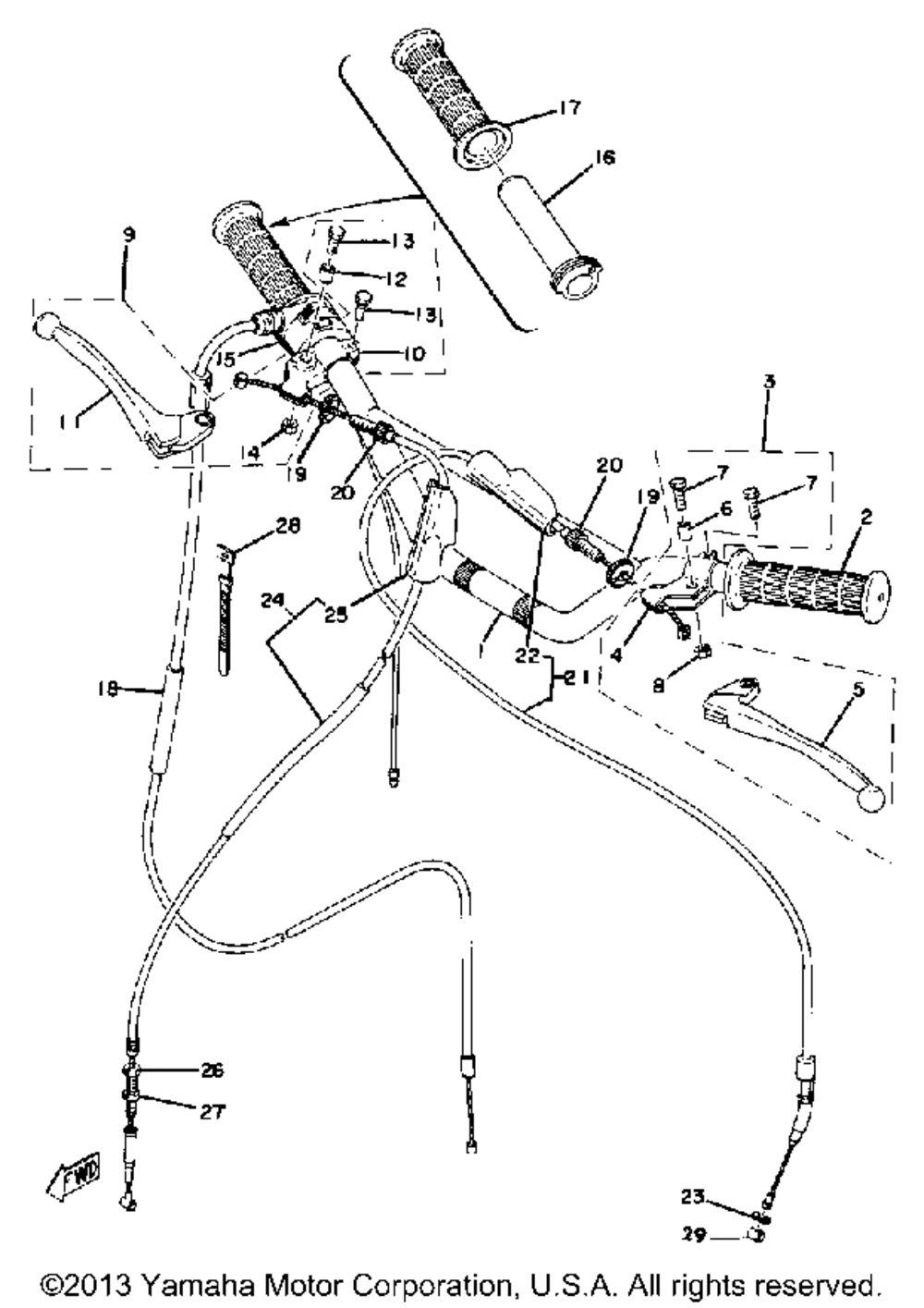 Handle - wire yz80c