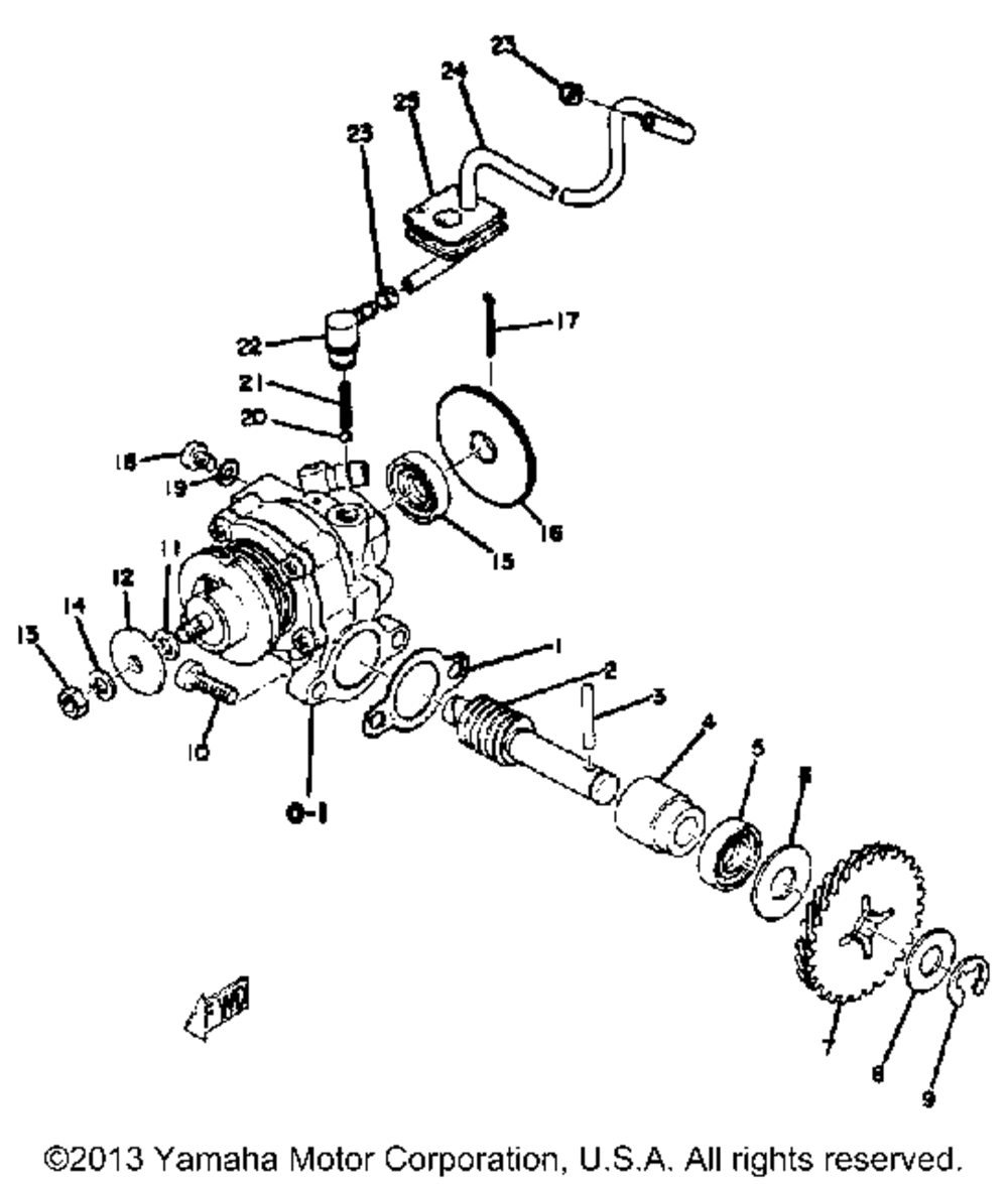 Oil pump yz80a