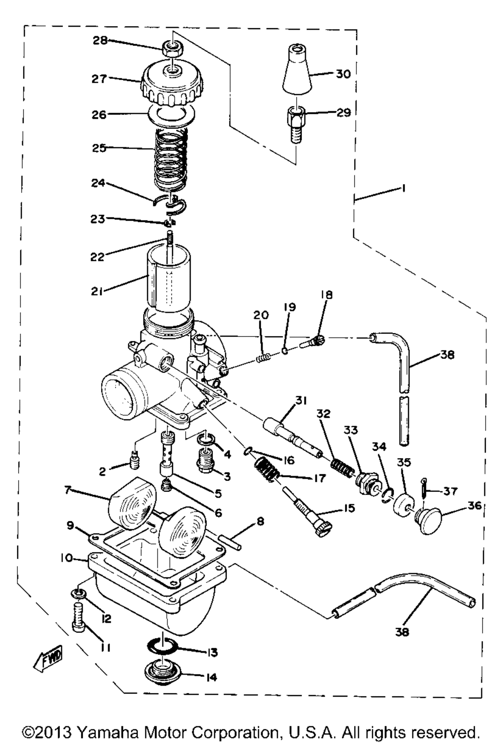 Carburetor yz80f