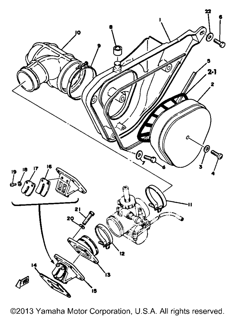 Intake yz80e