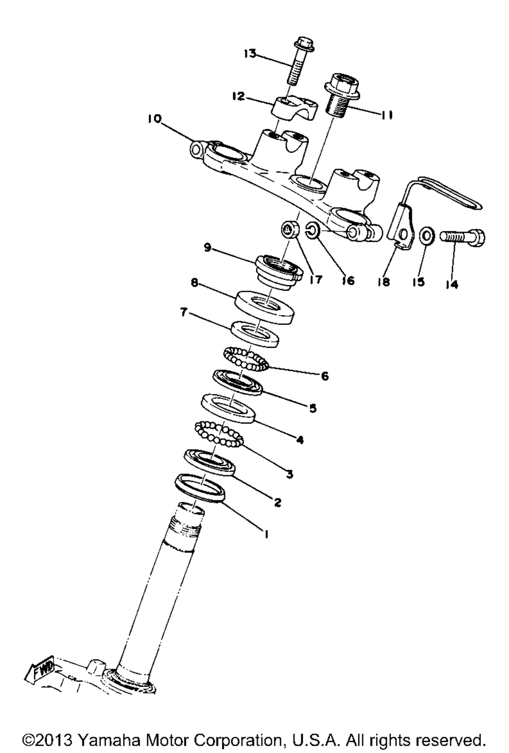 Steering yz80e