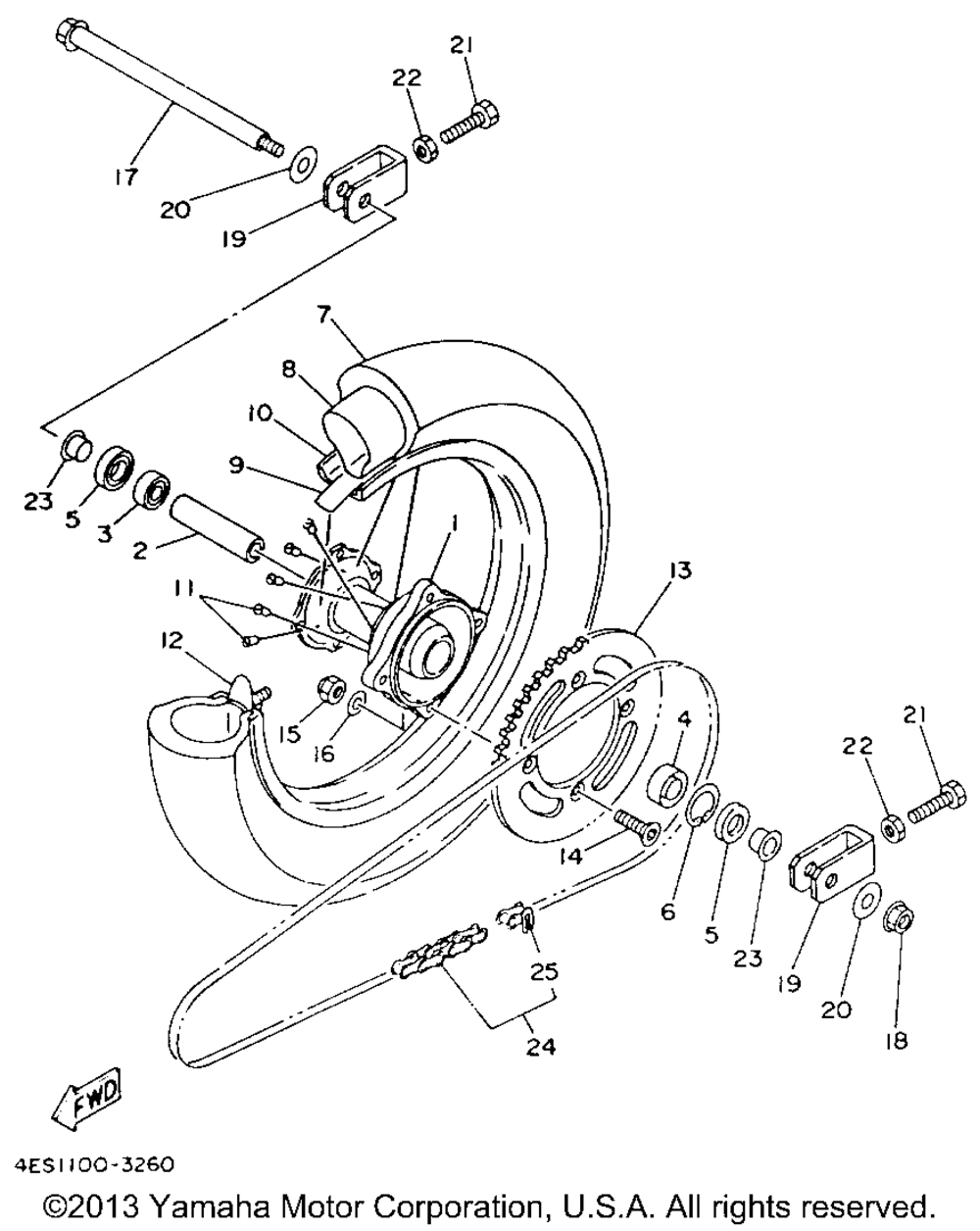 Rear wheel