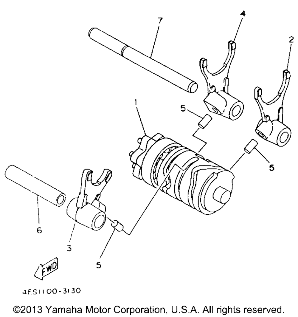 Shift cam - fork