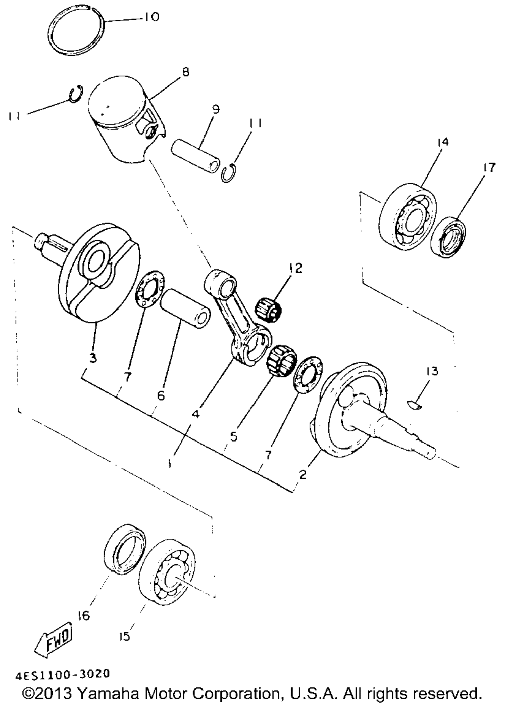 Crankshaft - piston