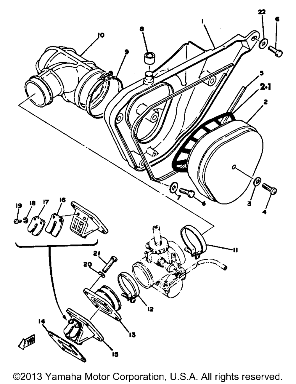 Intake yz80f