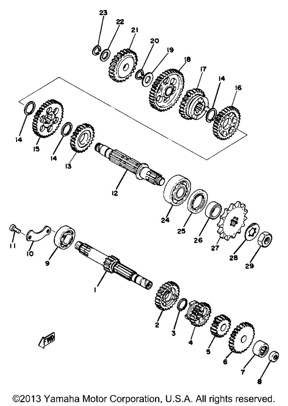 Transmission yz80e