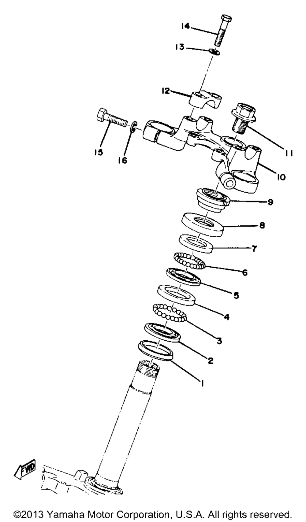 Steering yz80d