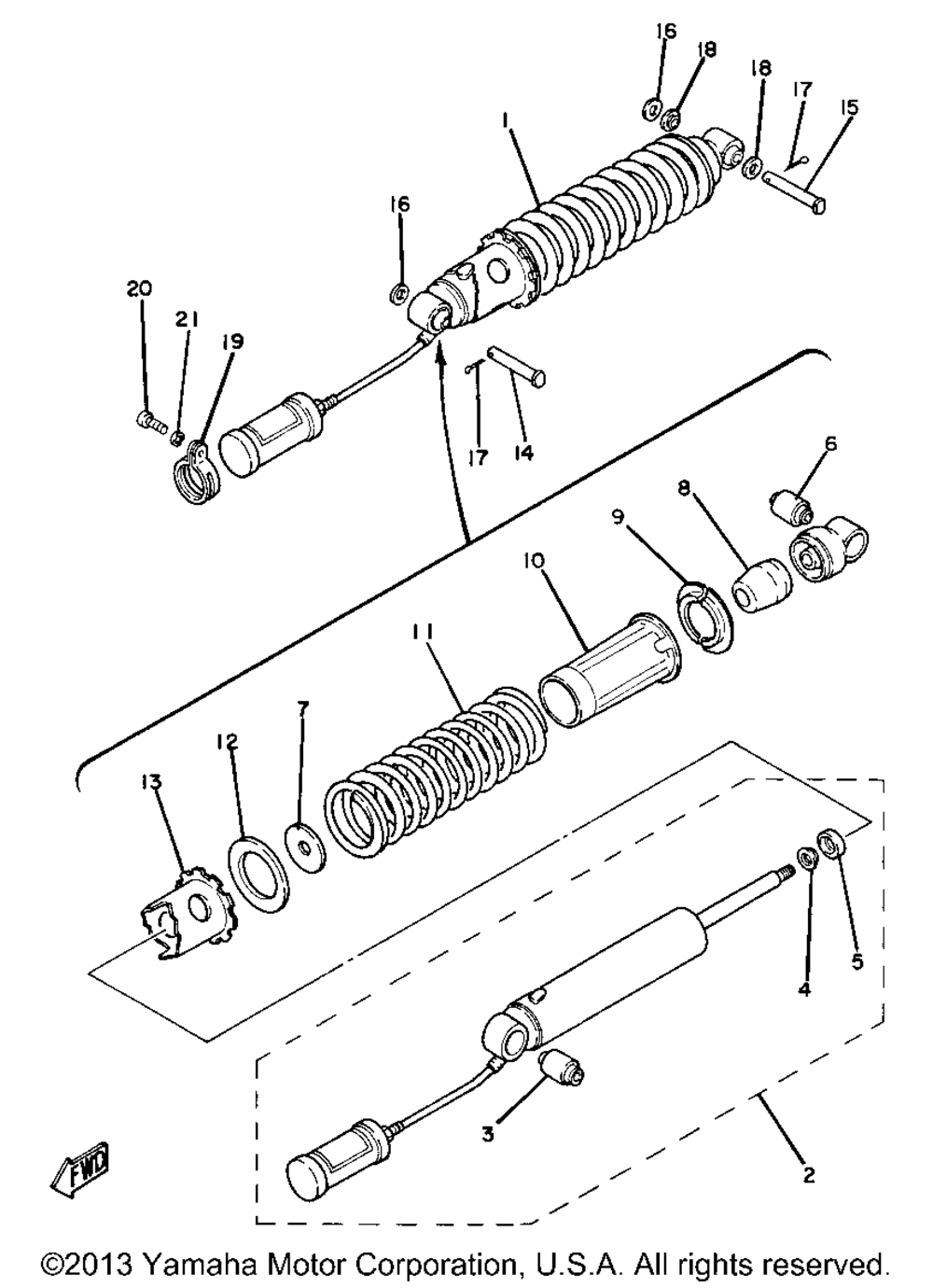 Rear suspension yz80h