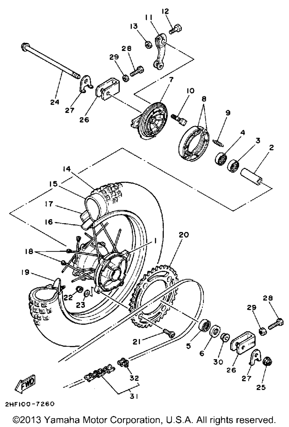 Rear wheel