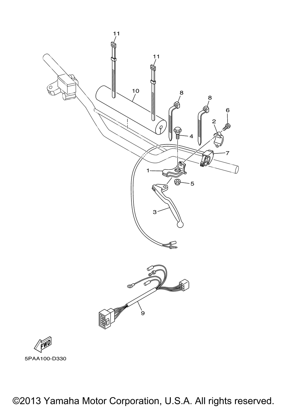 Handle switch lever