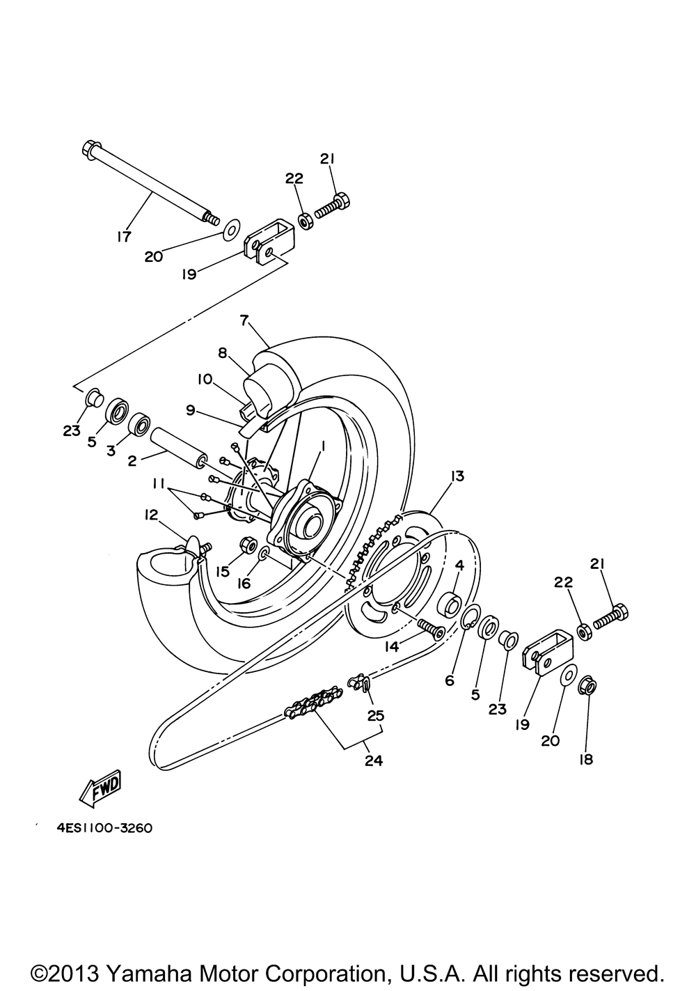 Rear wheel