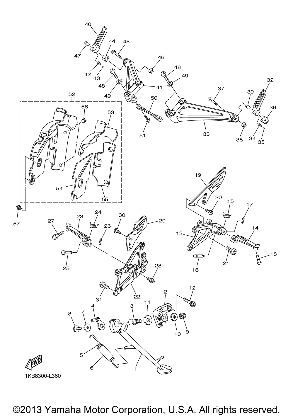 Stand footrest