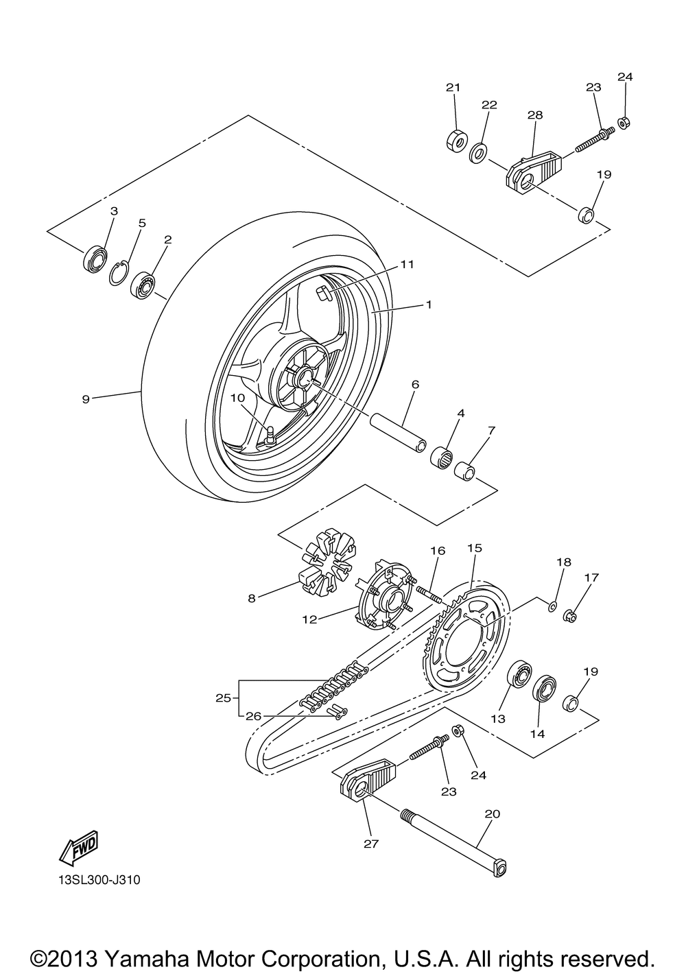 Rear wheel