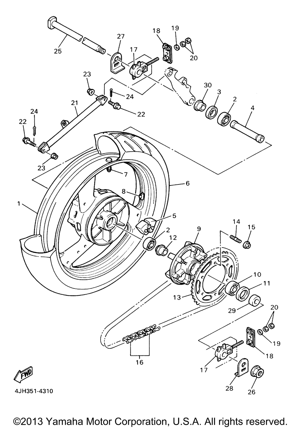 Rear wheel