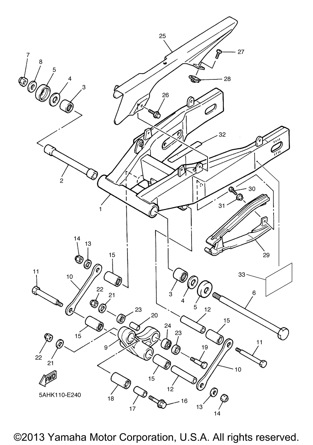 Rear arm