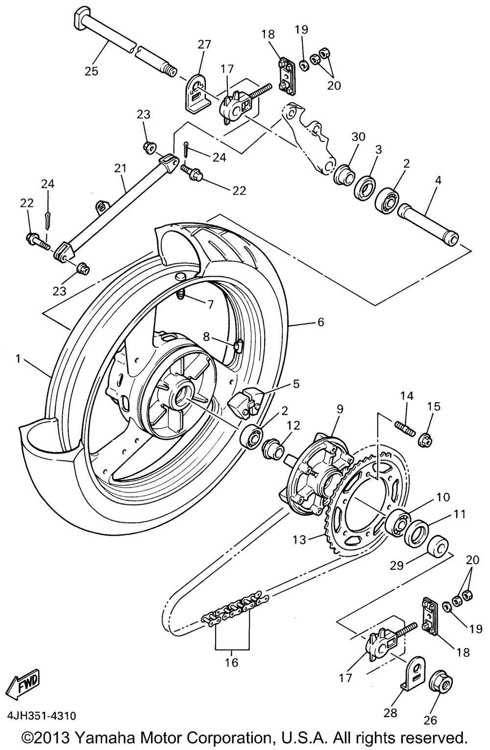 Rear wheel