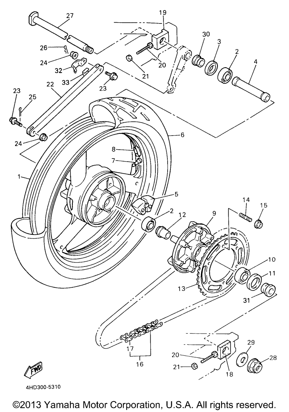 Rear wheel