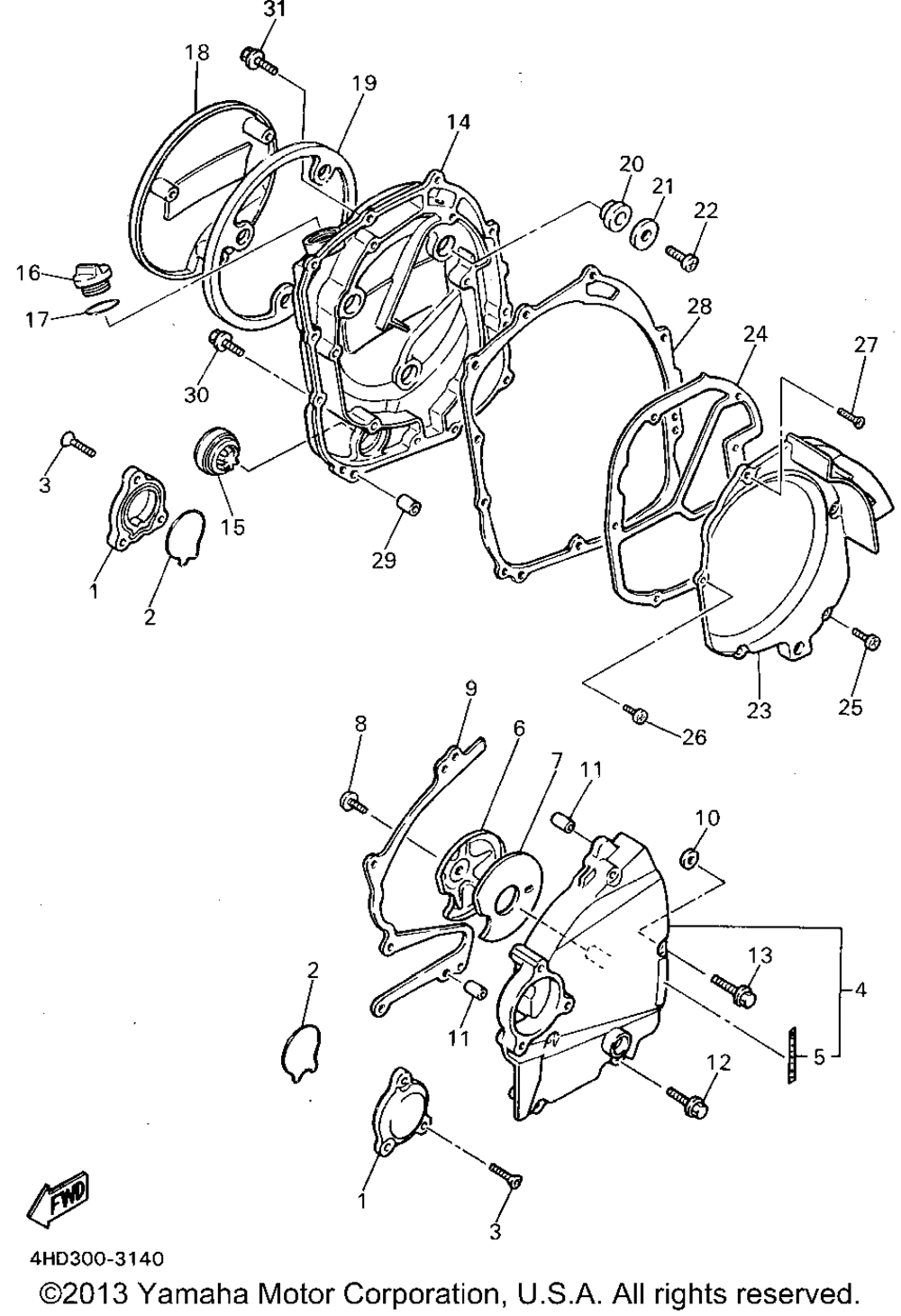 Crankcase cover 1