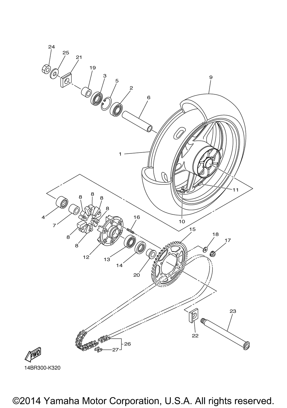 Rear wheel